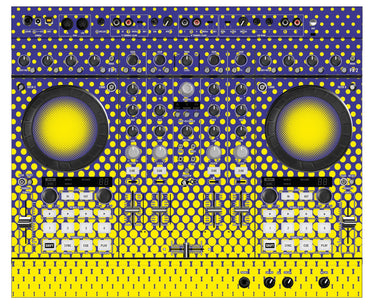 Native Instruments S4 MK2 Skin Gradienter Straight Lila / Gelb